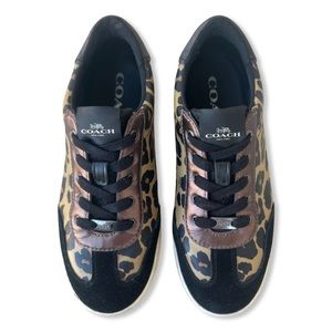Coach | Brown & Black Leopard Print Sneaker - Women Size 7